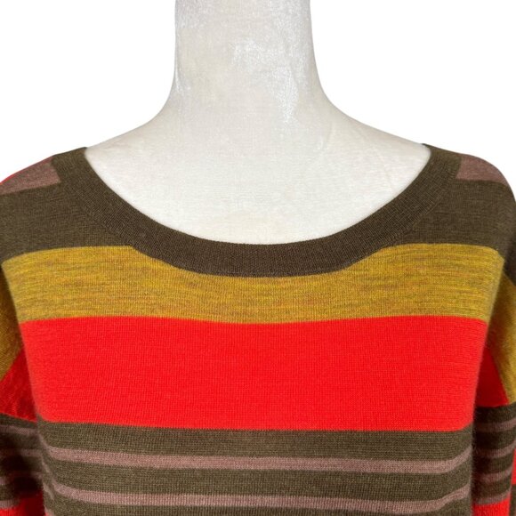 LOFT multicolor striped pullover top sweater women's small - Picture 5 of 7